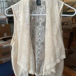 Womens sleeveless vest coverup